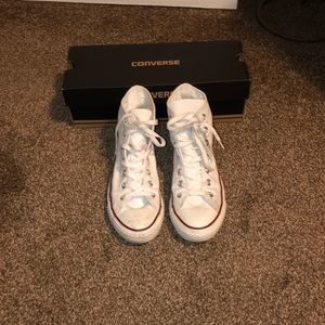 white high top converse
